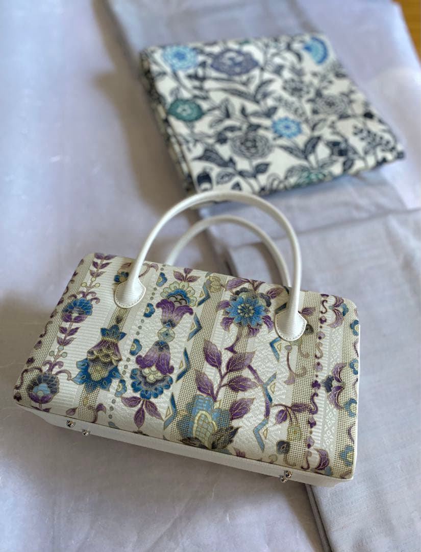 あおいさん専用【新品未使用】帆布型押し×博多織り　利休バッグ