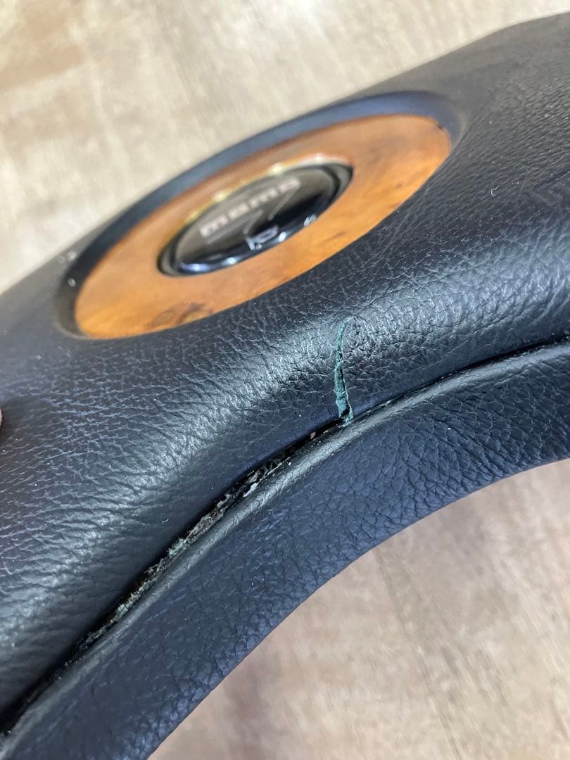 momo オリンピック3 36.5π レザーマホガニーウッドコンビ絶版品