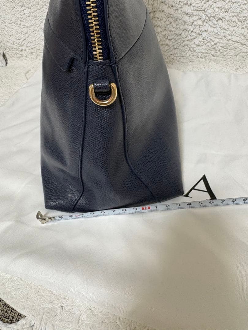 【美品】フルラ　パイパー　ネイビー　ハンドバッグ　ショルダーバッグ