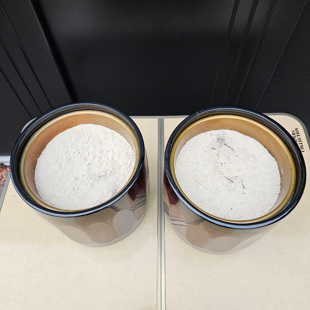 曙塗 漆塗 手あぶり火鉢 一対 直径27cm 高さ26cm 共箱付 灰・落とし付