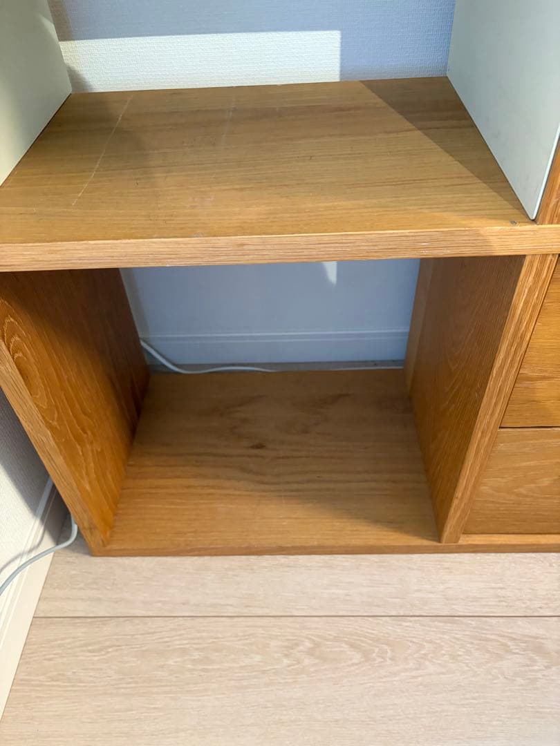 無印良品　スタッキングシェルフセット　３段×２列・オーク材