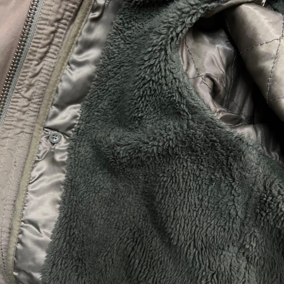 平成ギャル　y2k グランジ　ファー付き モッズコート　ギミック　ダークコア