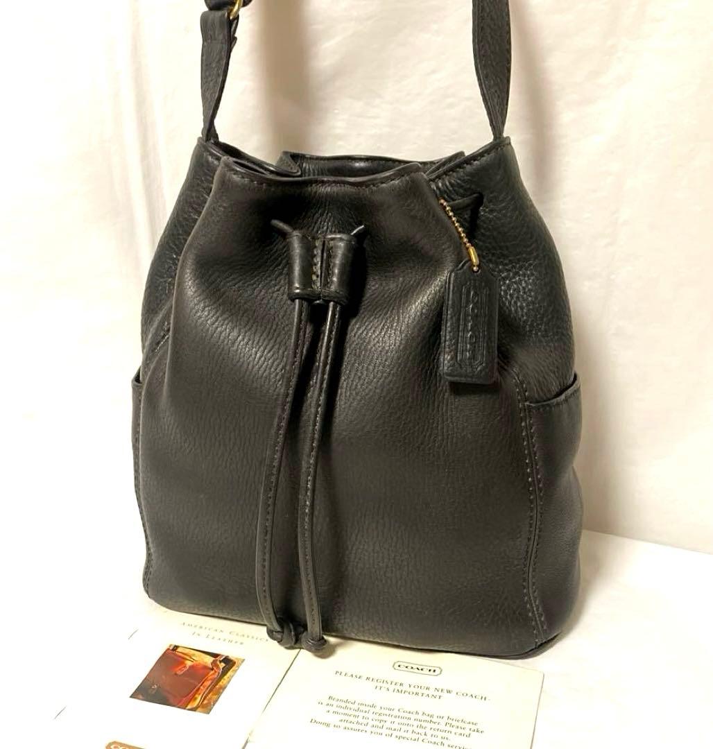 オールドCOACH 巾着ショルダーバッグ　 ★ソノマコレクション　4926.美品