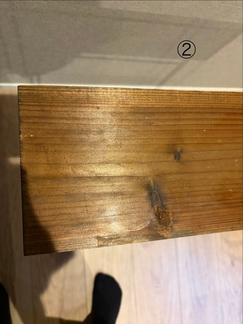 サリュ　アイアンスチールサイドテーブル　２台セット