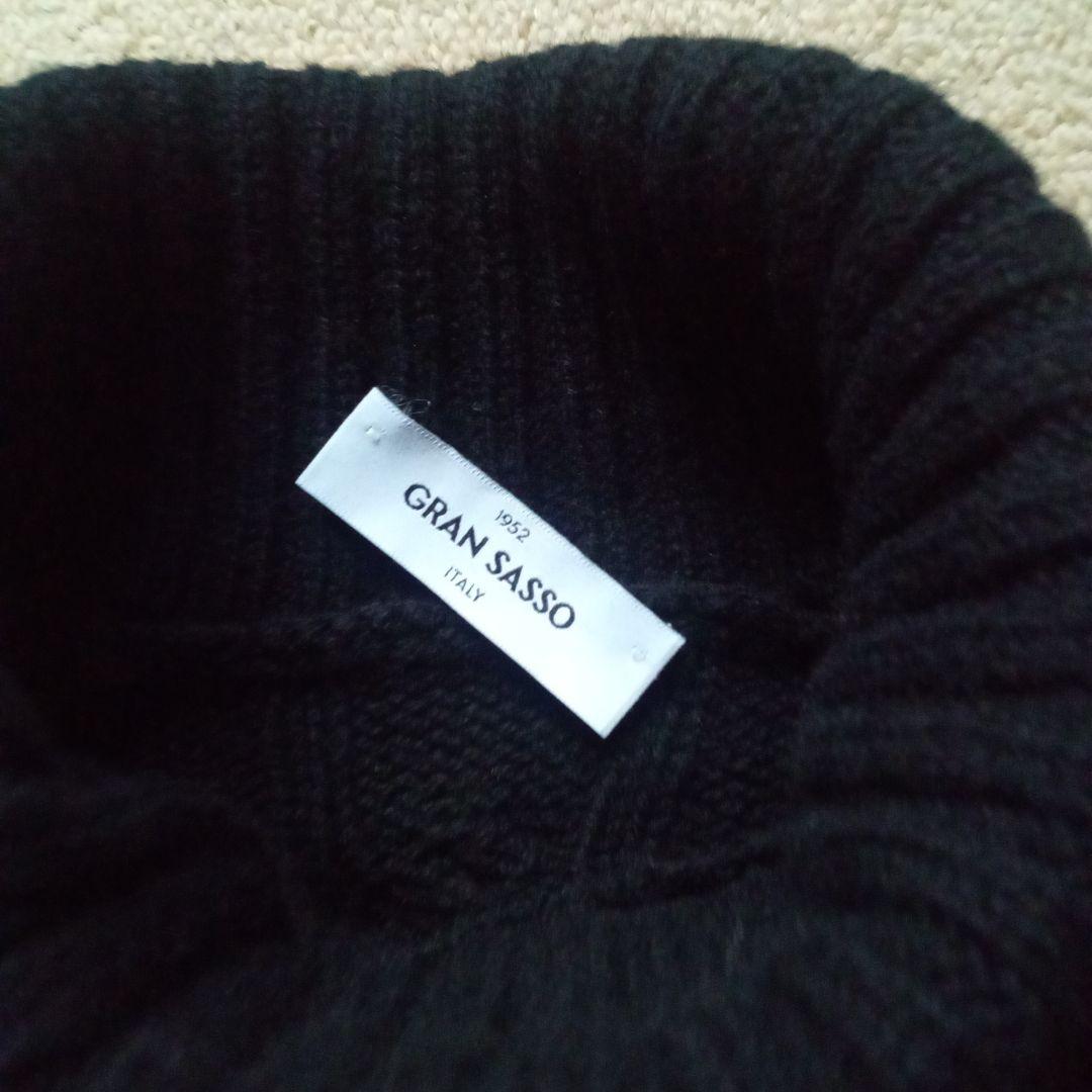 【GRAN SASSO】グランサッソ　 ケーブルタートルネック(良品)
