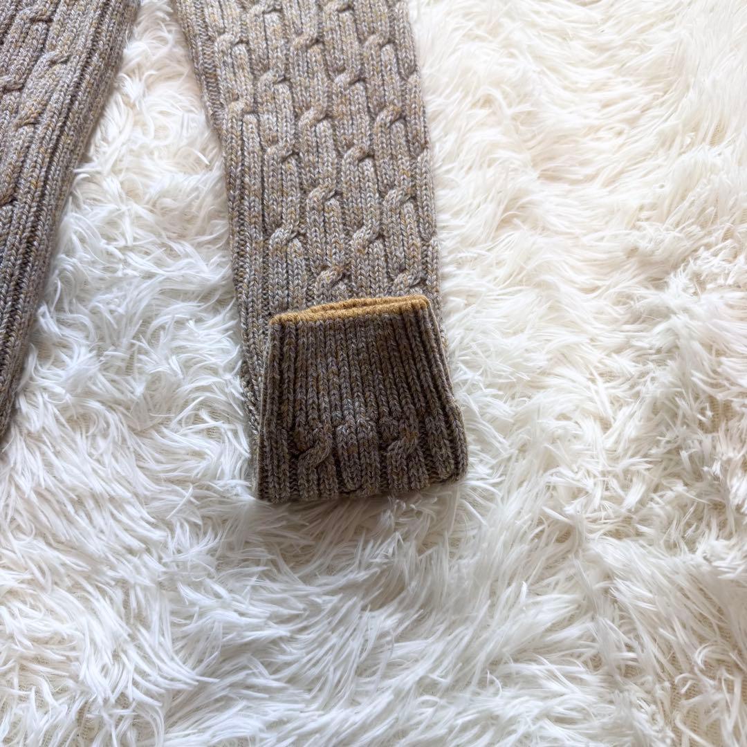 ✨美品✨ザノーネ ZANONE ケーブル編み ウールヤクニット 46 イタリア製