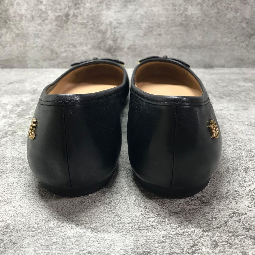 ✨美品✨ローレンラルフローレン ジェイナ レザー フラットシューズ 黒
