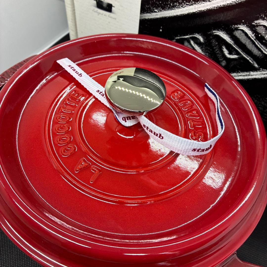 【新品】ストウブ staub ピコ・ココット ラウンド チェリー 20cm