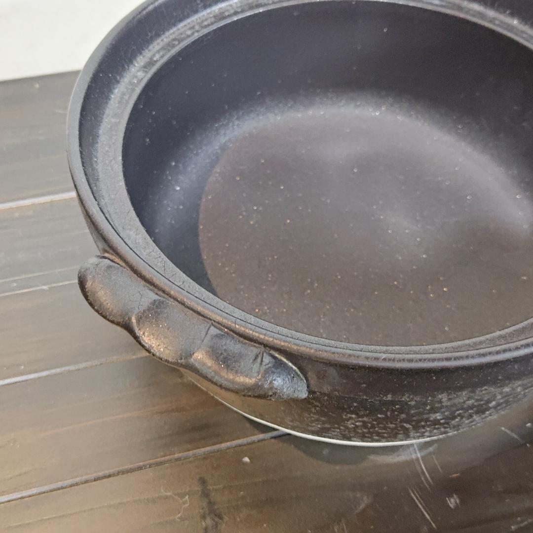 再値下げ【新品・未使用】萬古焼　セラミック加工IH土鍋　7号　IH/直火対応