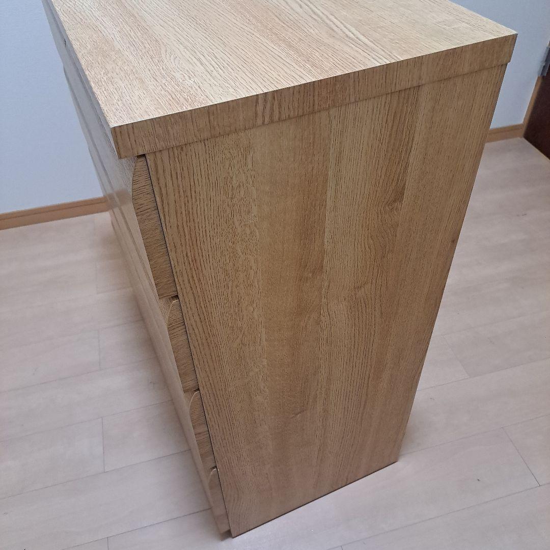 ニトリ 5段ローチェスト　ライトブラウン