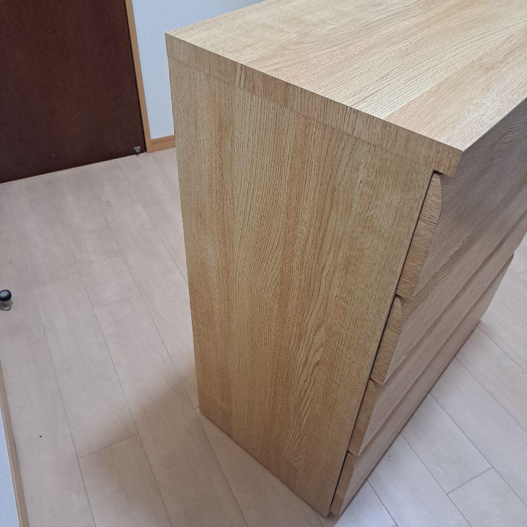 ニトリ 5段ローチェスト　ライトブラウン