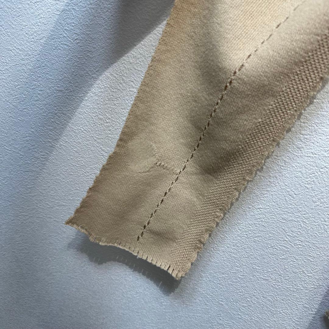 希少 極美品 イッセイミヤケ 変形 ボタンレス プリーツ ニット カーディガン