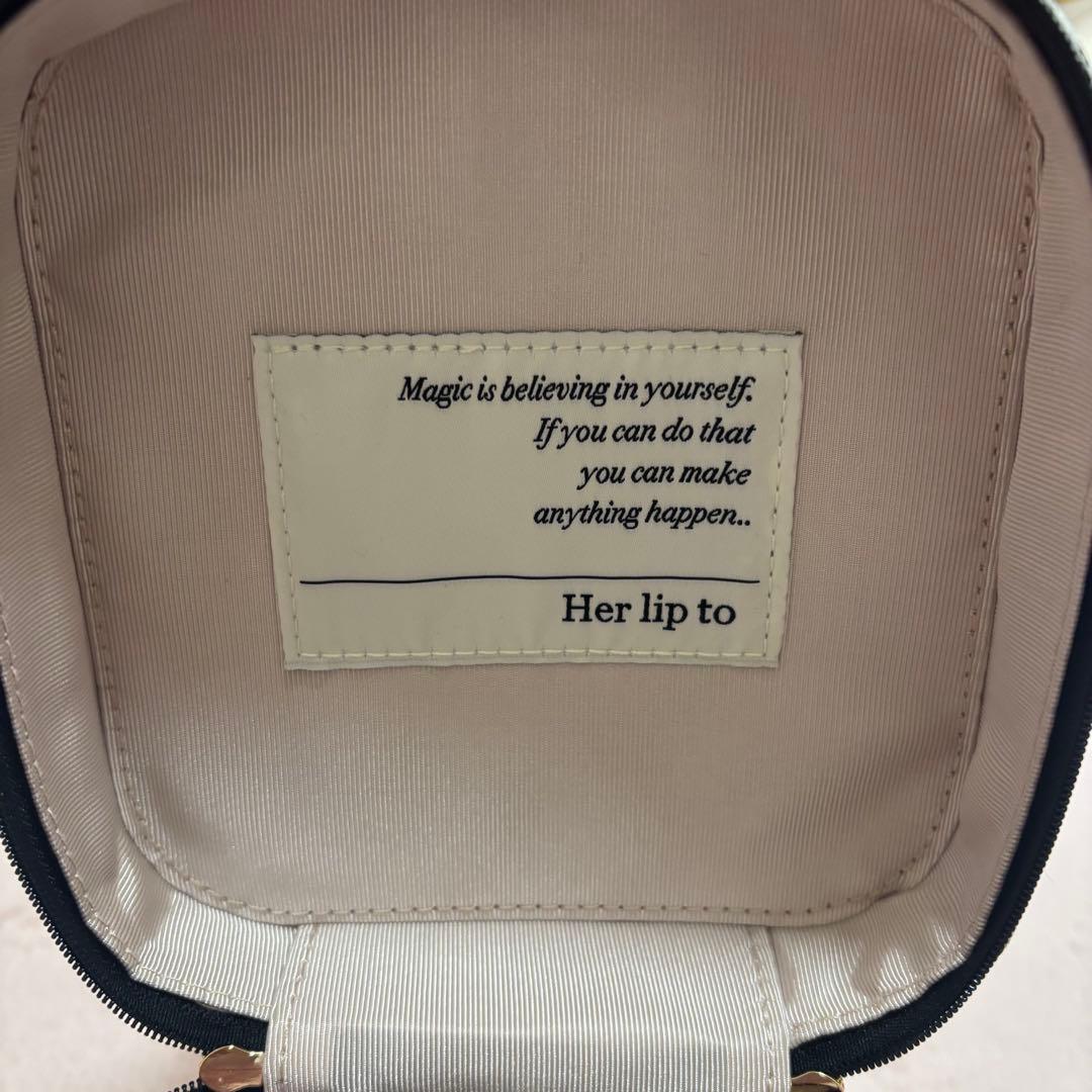 Herlipto Jacquard Vanity Bag バニティバッグ