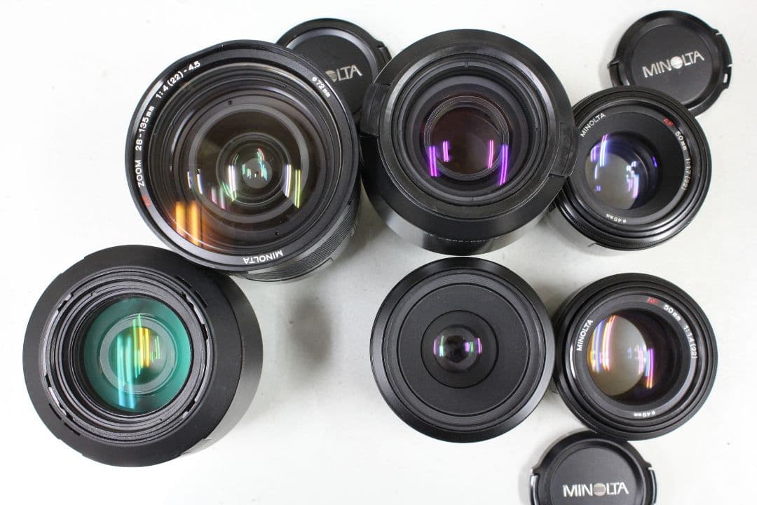 ミノルタAマウントレンズ ６本 ジャンク品 50mm F1.4 等