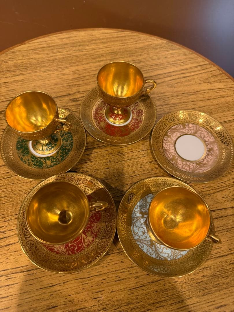 リモージュ　金彩　カップ＆ソーサーセット　欠品あり