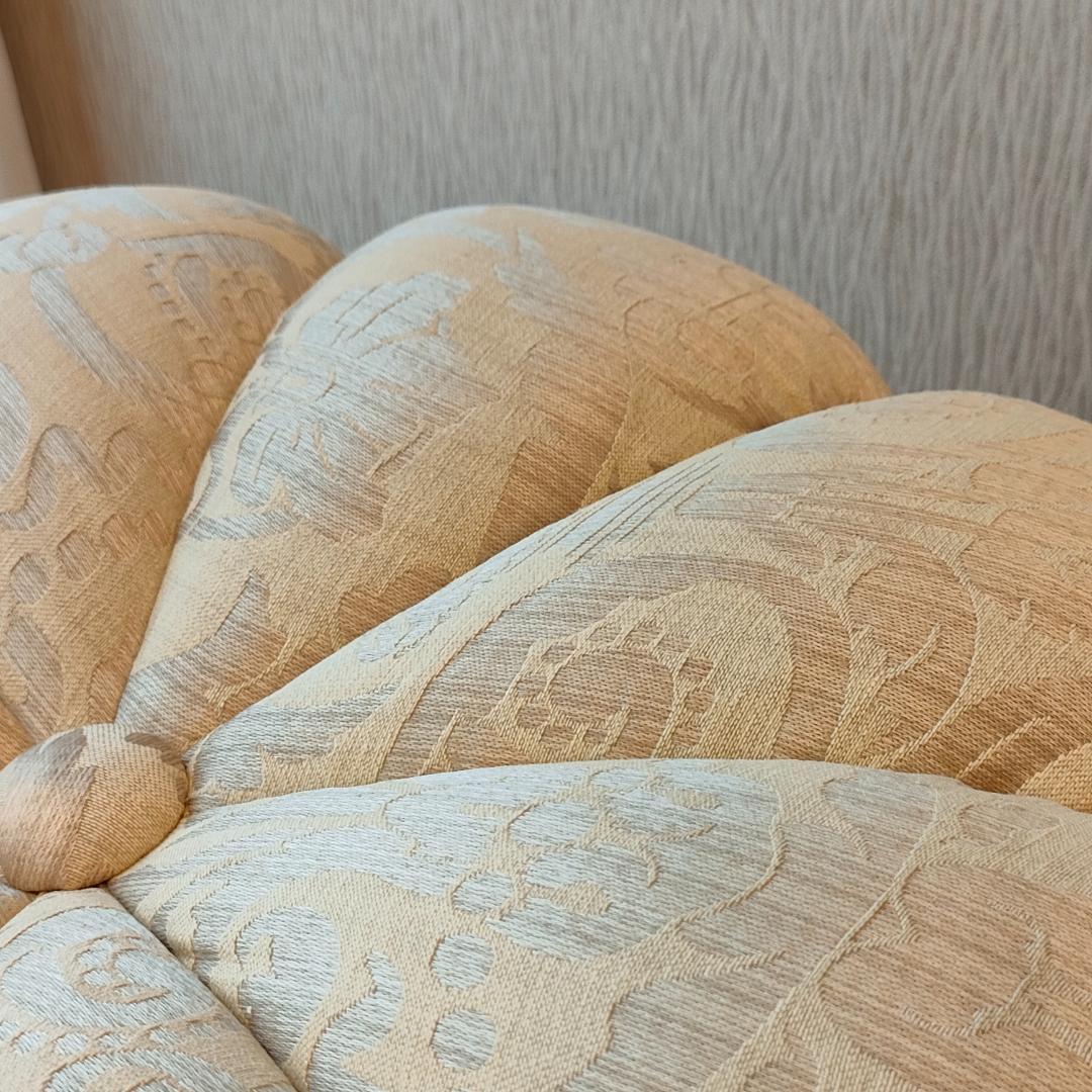 〈美品〉ロココ調　パンプキンスツール　猫脚　サイドチェア　オットマン