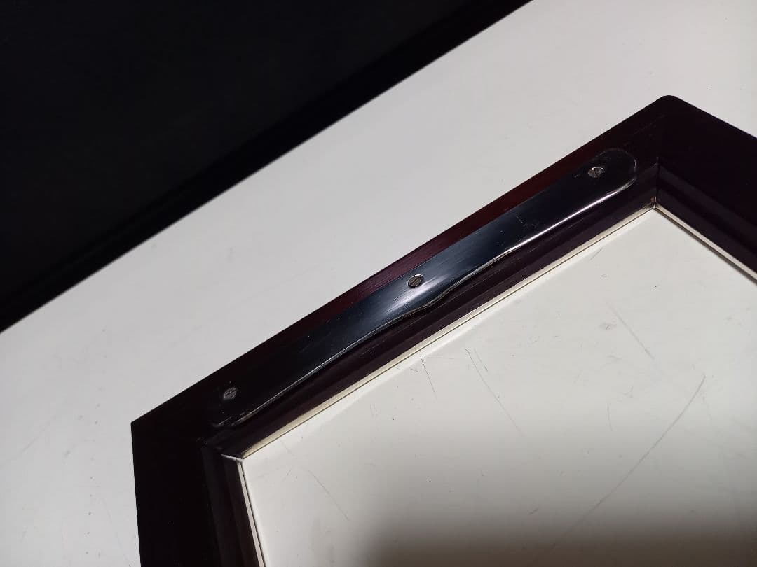 銀座　和光　ローズウッド　銀製　フォトフレーム