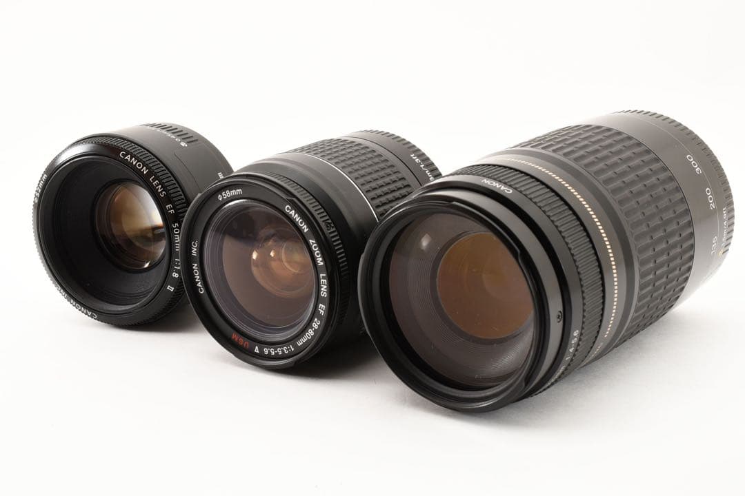 ☆保証付き☆Canon EOS 80D標準&望遠&単焦点トリプルレンズセット