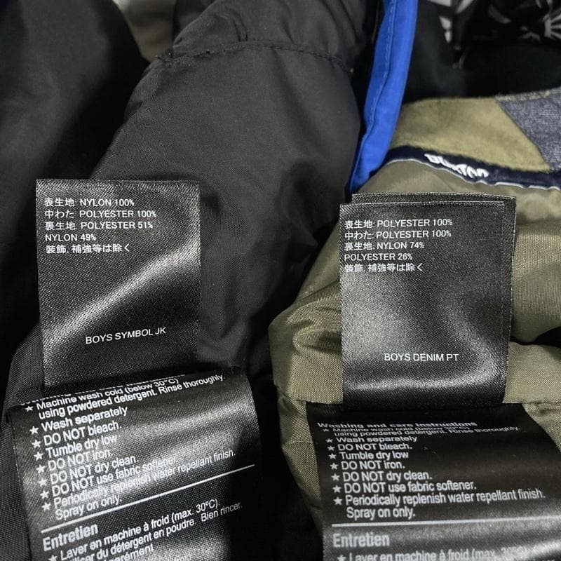 バートン/ボーイズ シンボルジャケット+デニムパンツ/スノーボードウェア