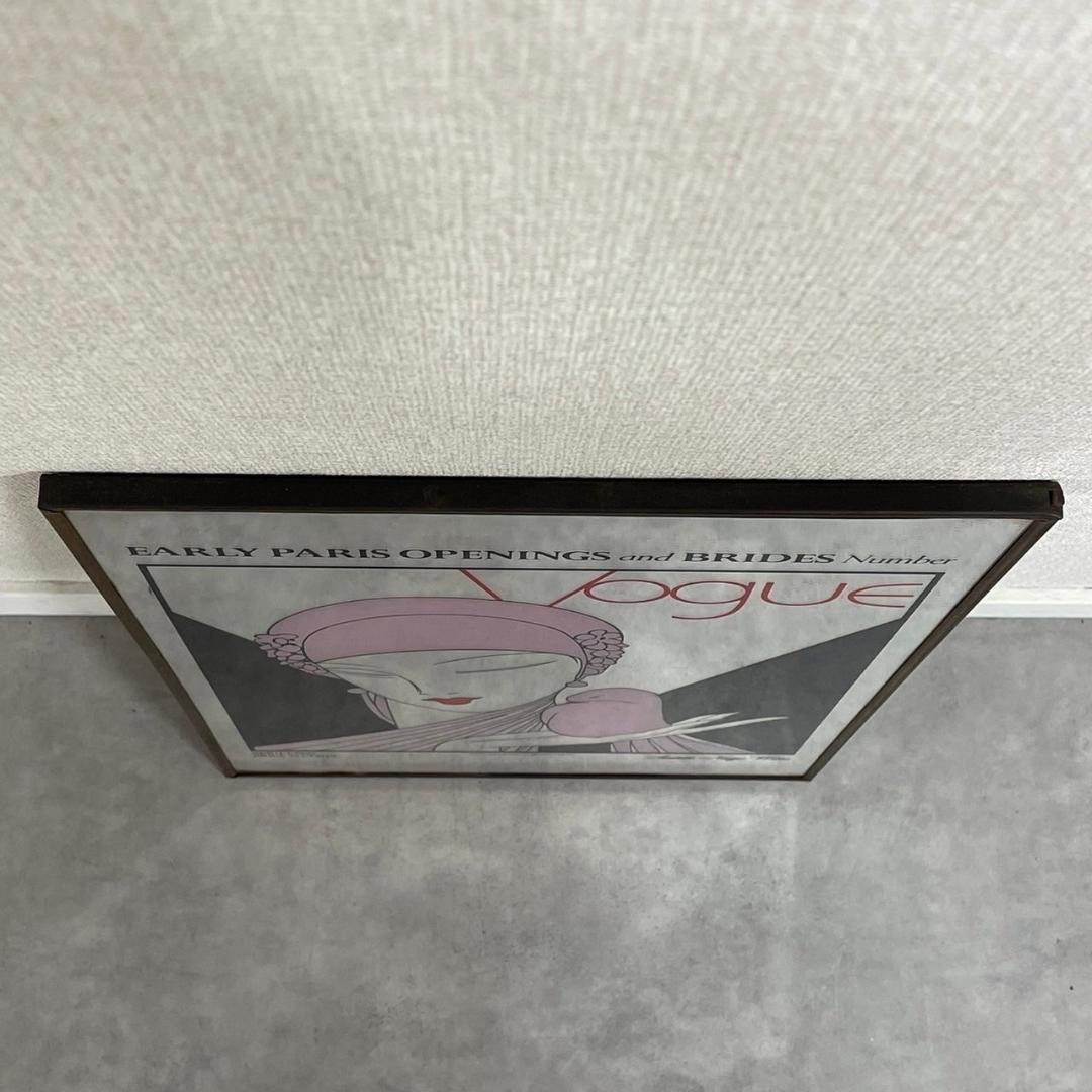 70's ヴィンテージ VOGUE ヴォーグ パブミラー 鏡 アート ビンテージ