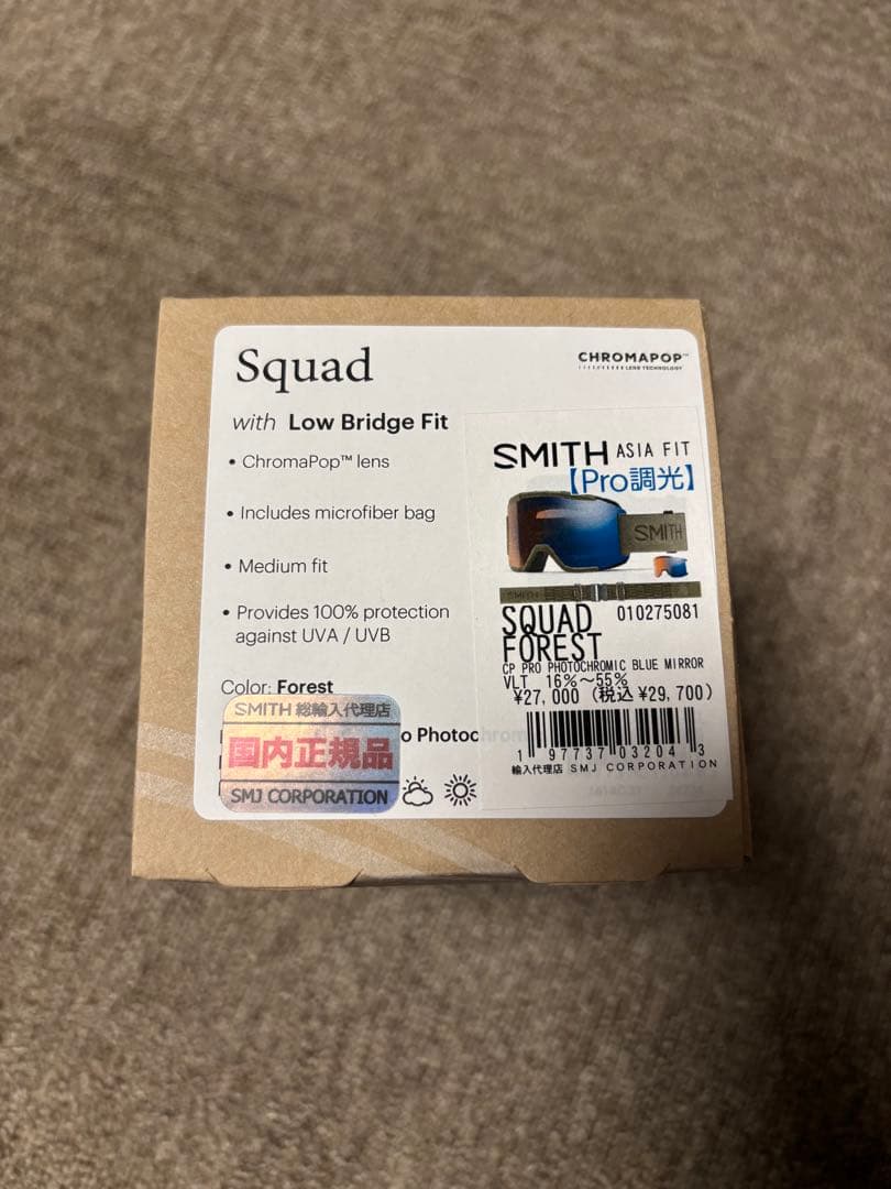 SMITH SQUAD ゴーグル　FOREST Pro調光レンズ