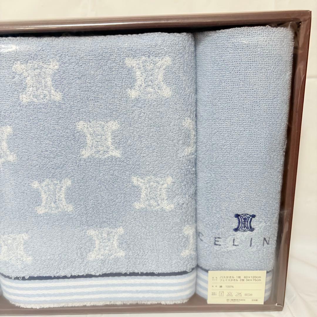 CELINE セリーヌ　マカダム　トリオンフ　バスタオル　フェイスタオル