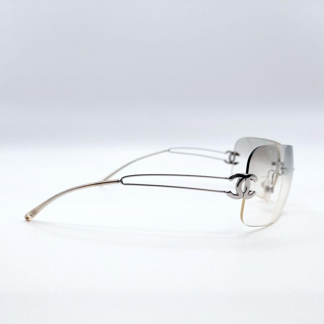 CHANEL シャネル　ココマーク　サングラス　リムレス　グラデーション