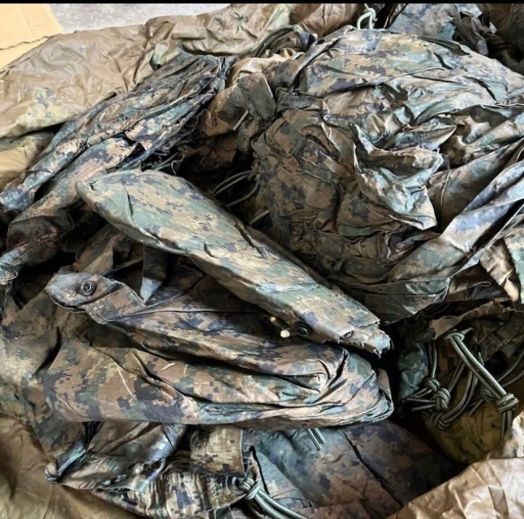 米軍　マーパット迷彩　タープ　20枚ぐらい