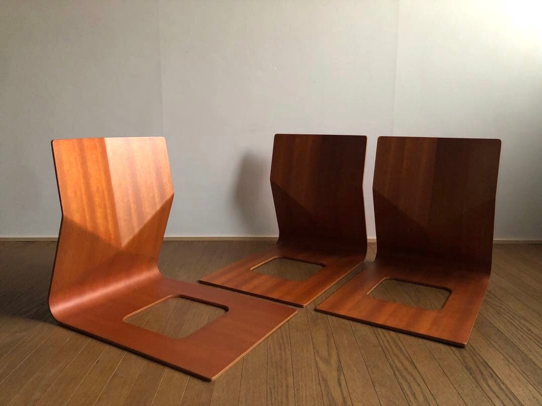 天童木工 プライウッド 座椅子 3脚セット 民芸 ジャパニーズモダン 古民家