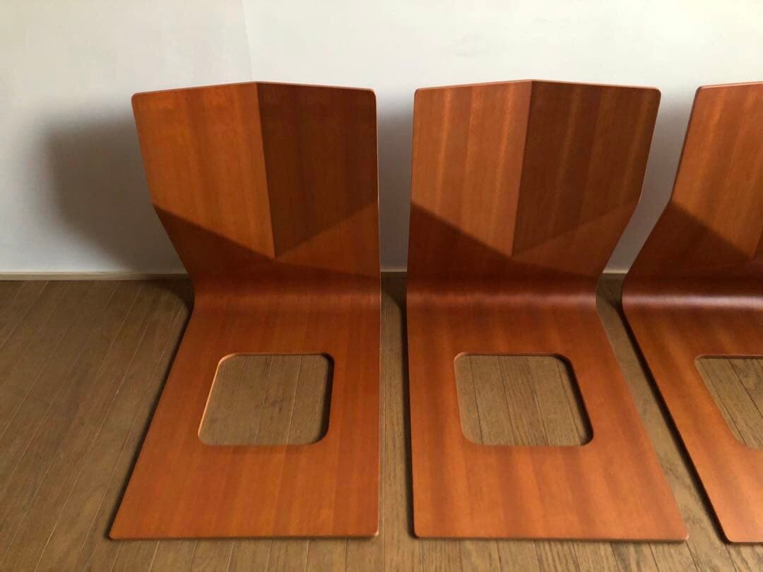 天童木工 プライウッド 座椅子 3脚セット 民芸 ジャパニーズモダン 古民家