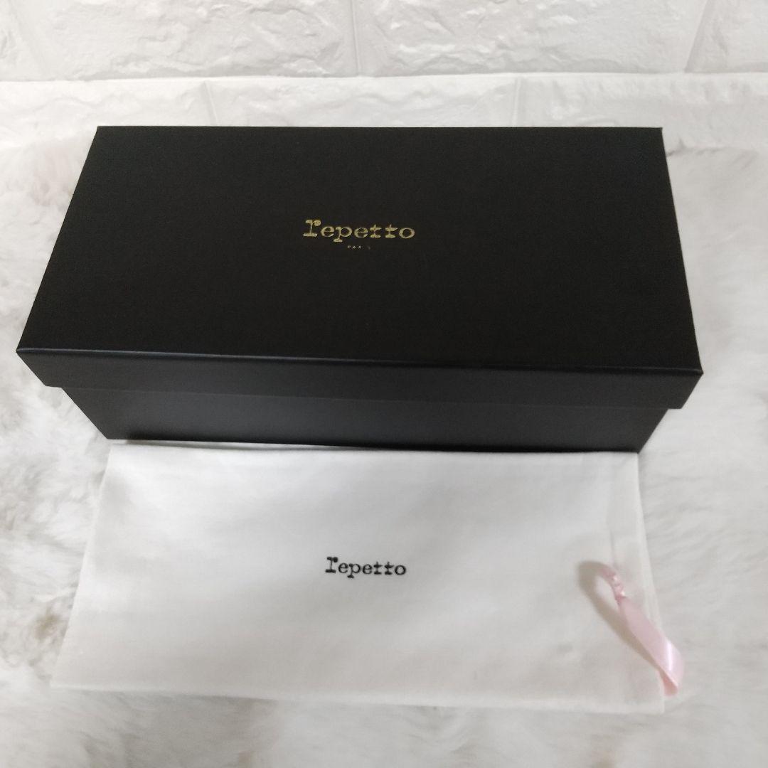 新品　レペット　バレエシューズ　パンプス　フラット 雨天対応　ブラック　23
