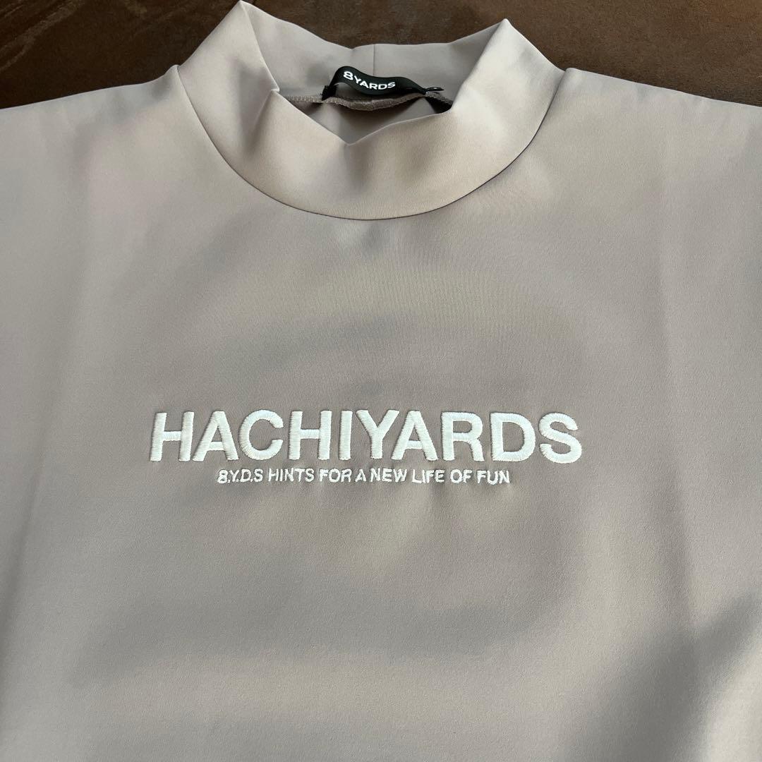 8YARDS ハチヤーズ　モックネック　Tシャツ　レディース　L モカ