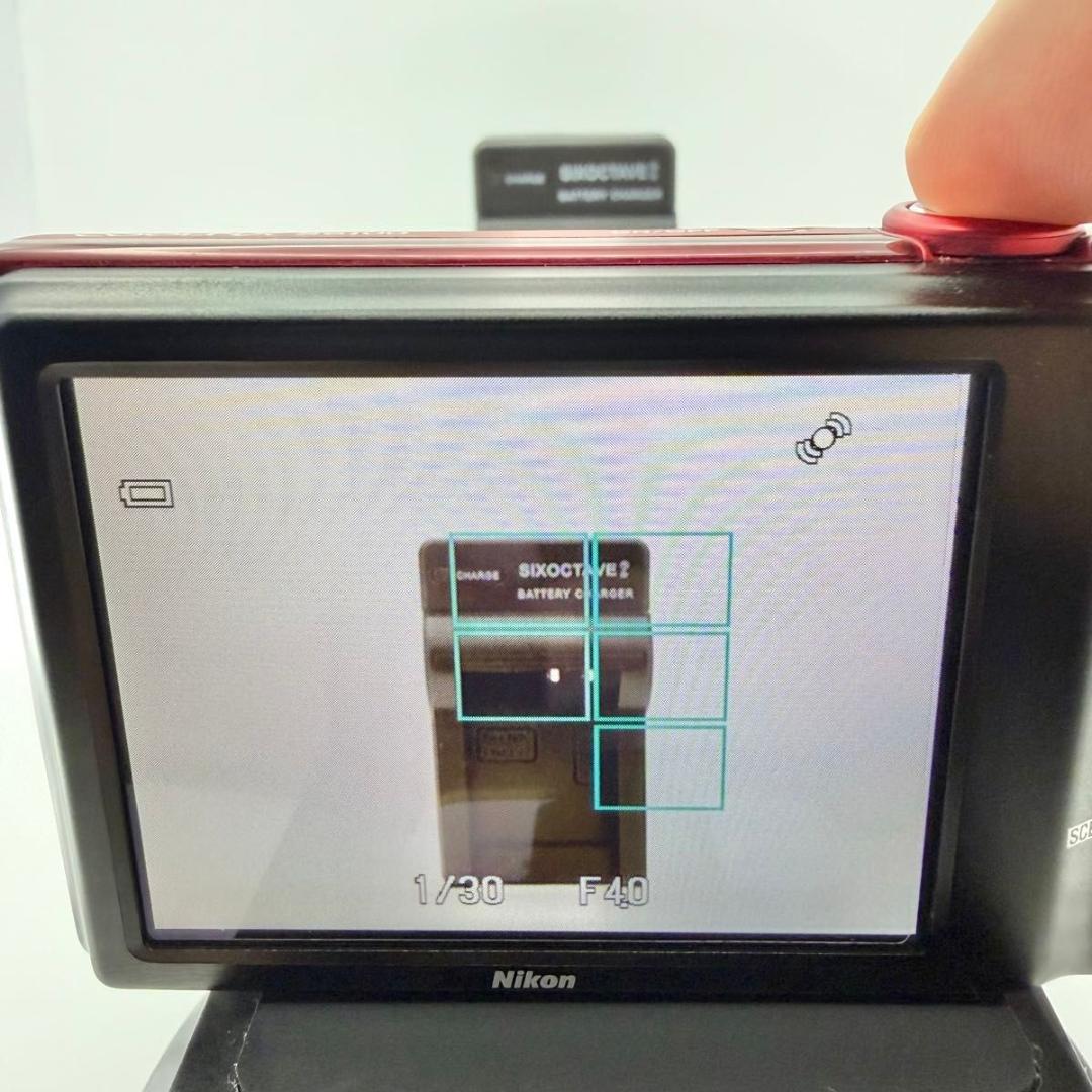 【極美品】Nikon COOLPIX S6100 レッド 箱付 11032