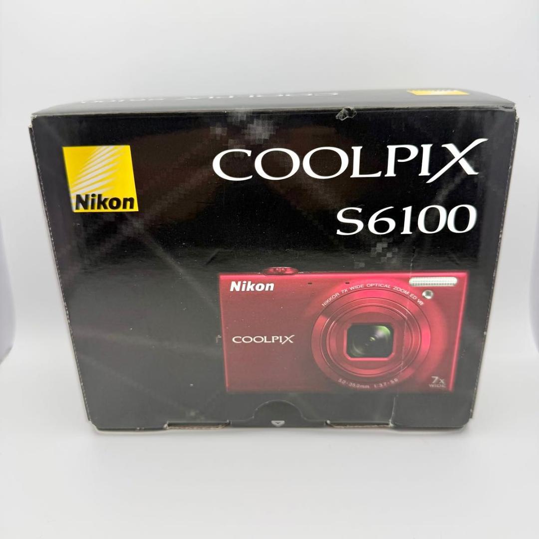 【極美品】Nikon COOLPIX S6100 レッド 箱付 11032