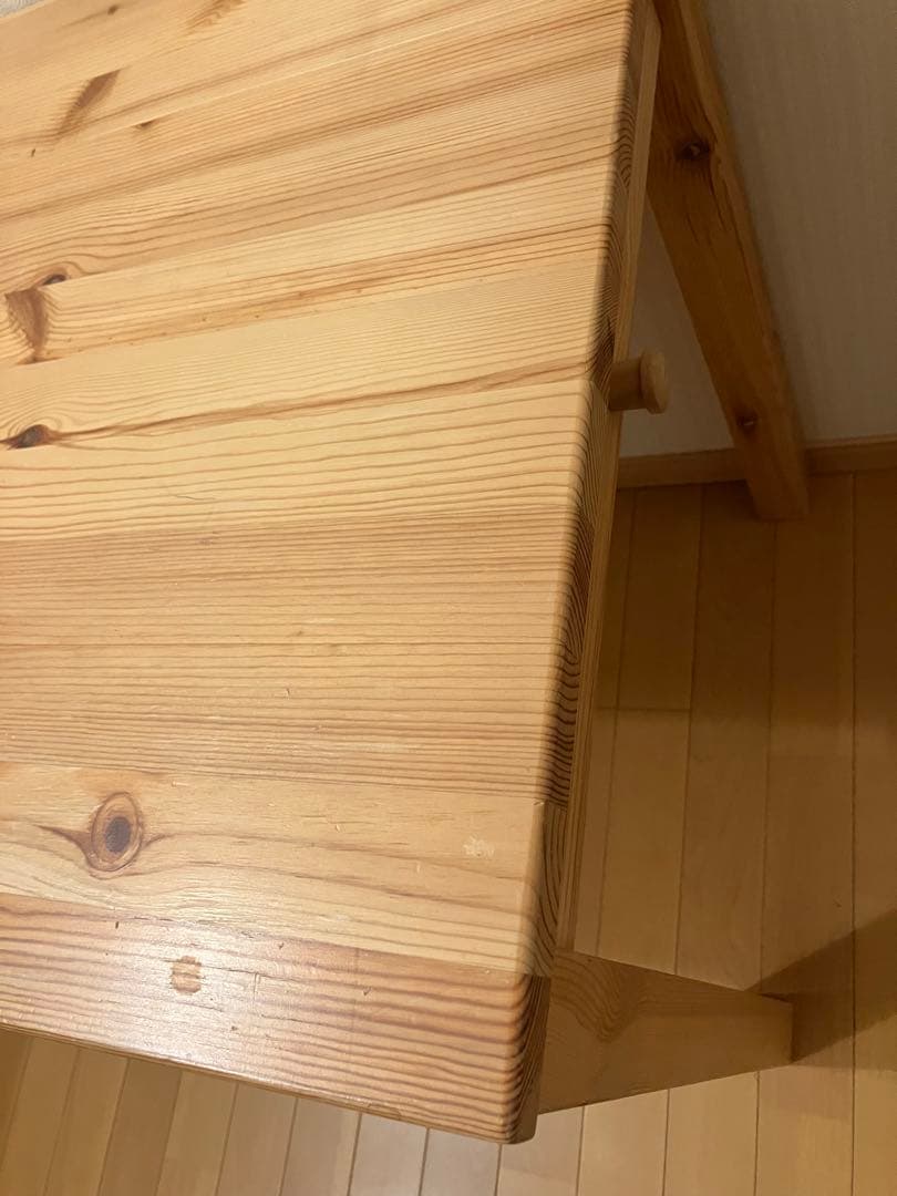 無印良品 学習机 パイン材 木製デスク 廃盤品