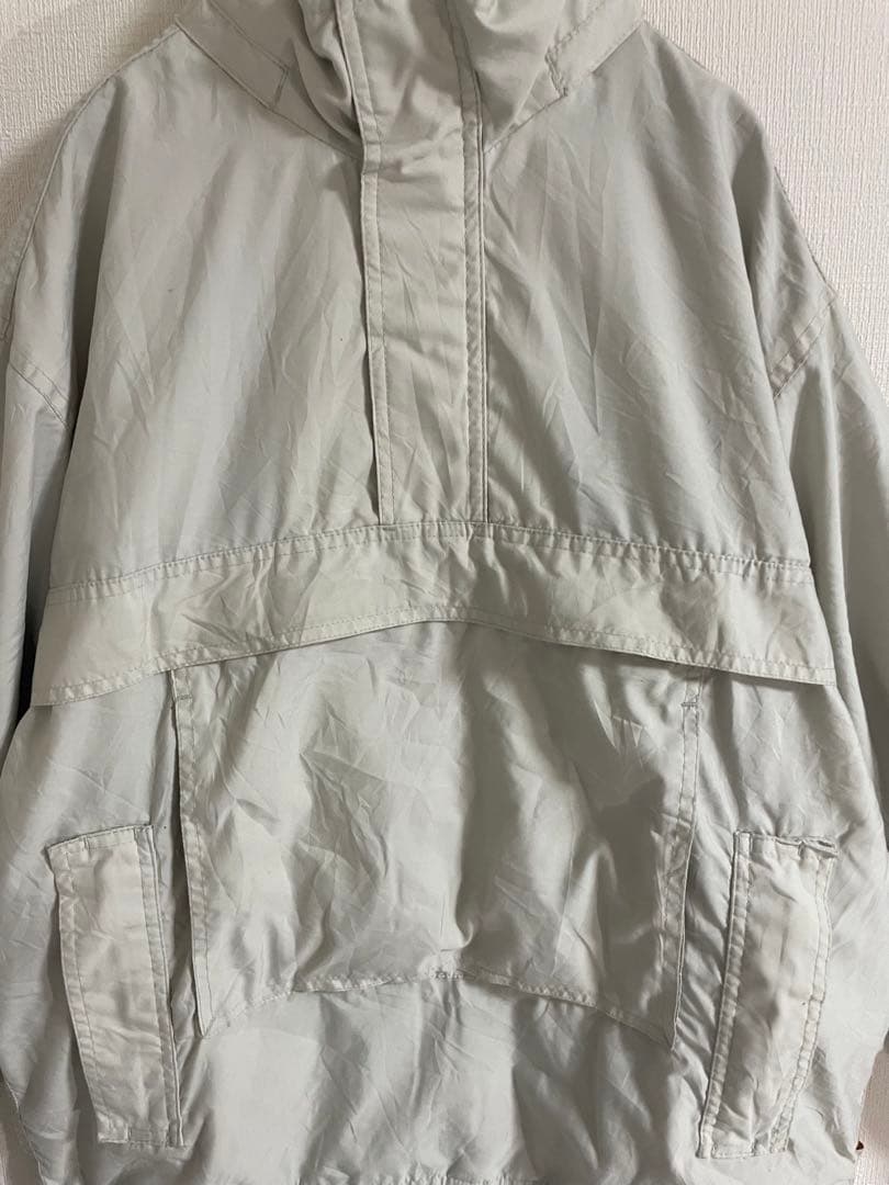 90s old GAP アノラックパーカー　ナイロン　白　オールドギャップ　古着