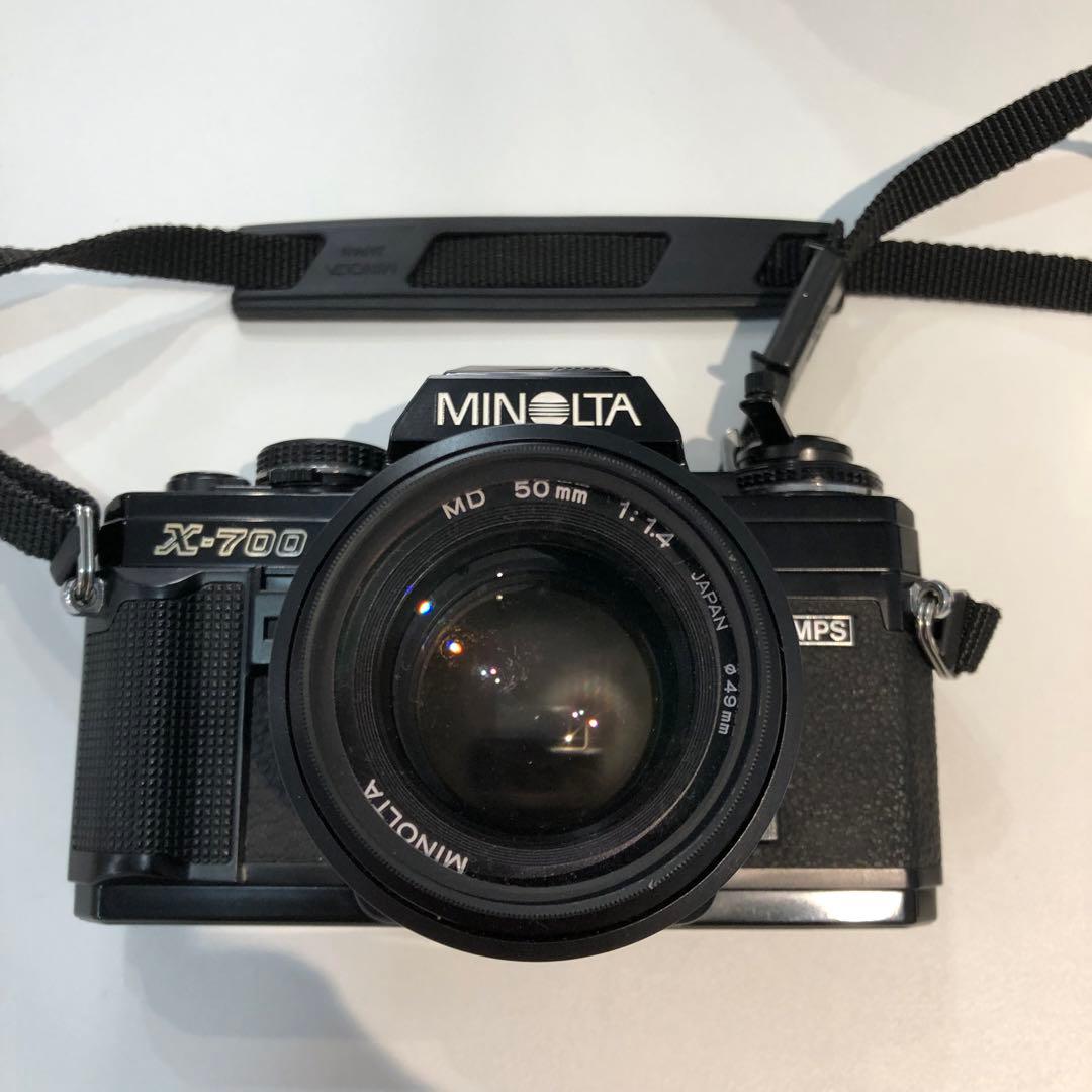 s136 Minolta X-700 一眼レフカメラ レンズ 付属品付き