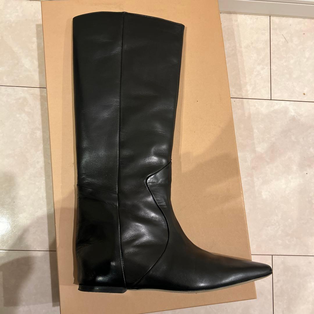 corso roma 9 ブラックロングブーツ　38（約24.5センチ）
