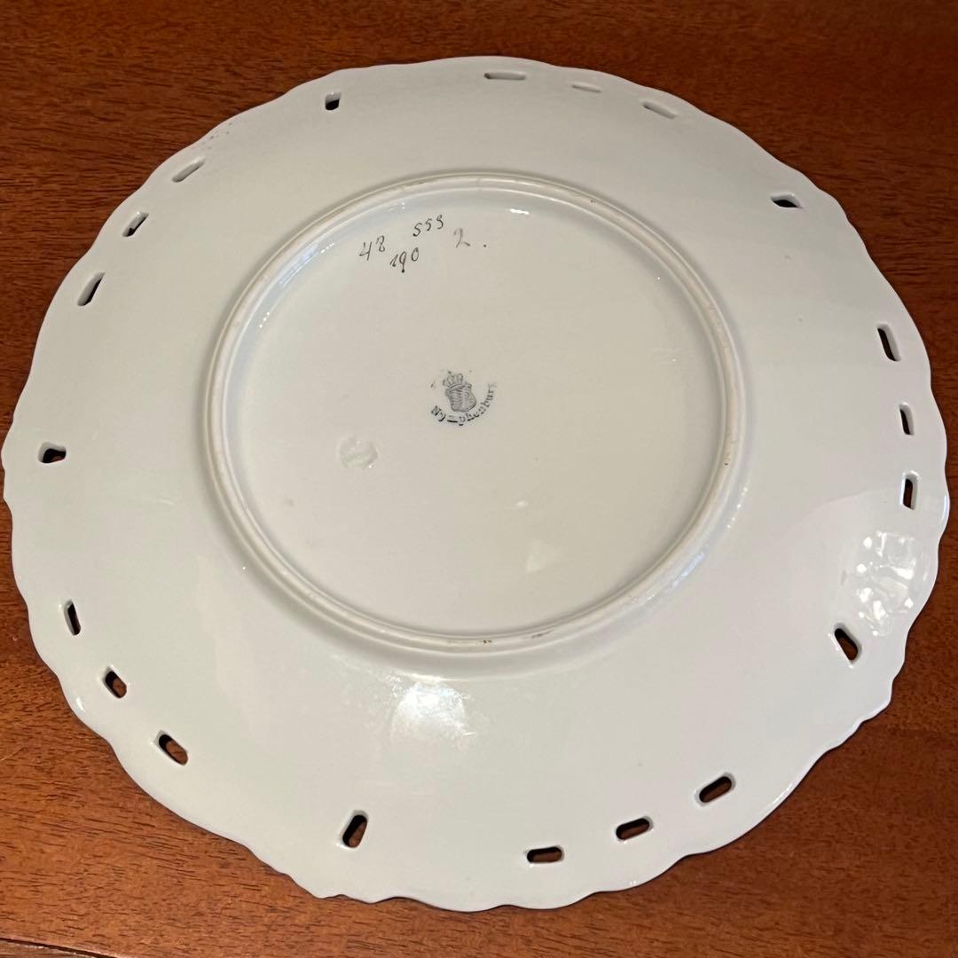 アンティーク　ニュンフェンブルク　静物画　手描き　陶板画　絵皿　超美品　プレート