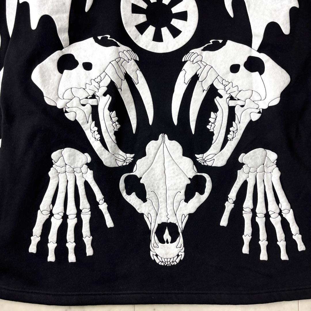 レア✨ KTZ スケルトン L トレーナー オーバーサイズ ビッグシルエット 黒