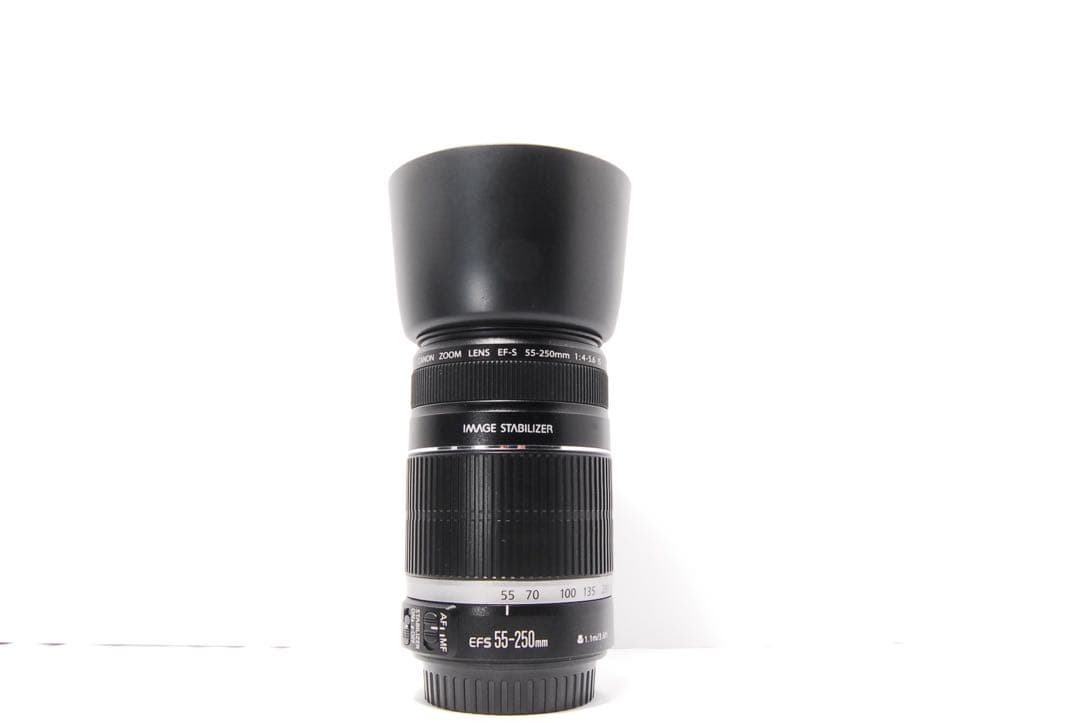 【美品】Canon EF-S 55-250mm IS レンズポーチ付き 一眼レフ