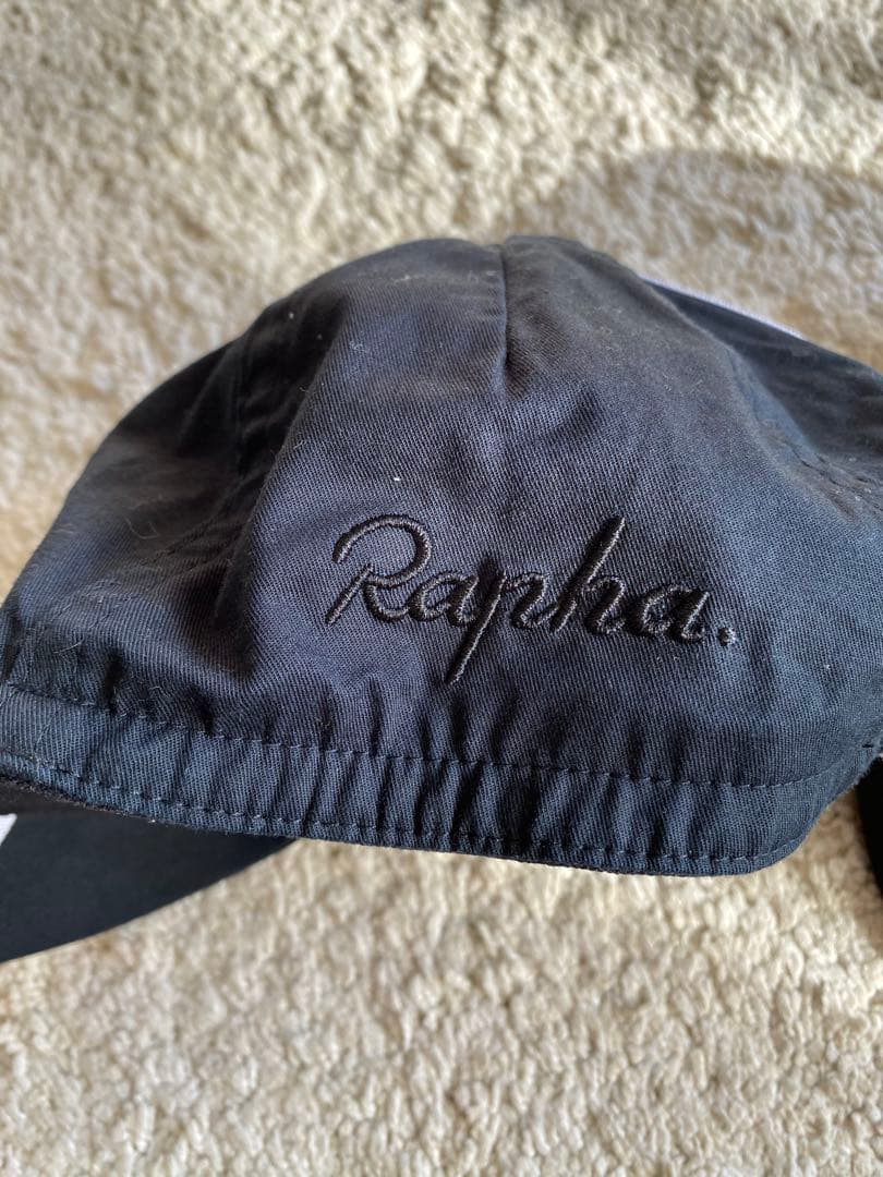 Rapha ２枚サイクルキャップ M-L ブラック/ホワイト