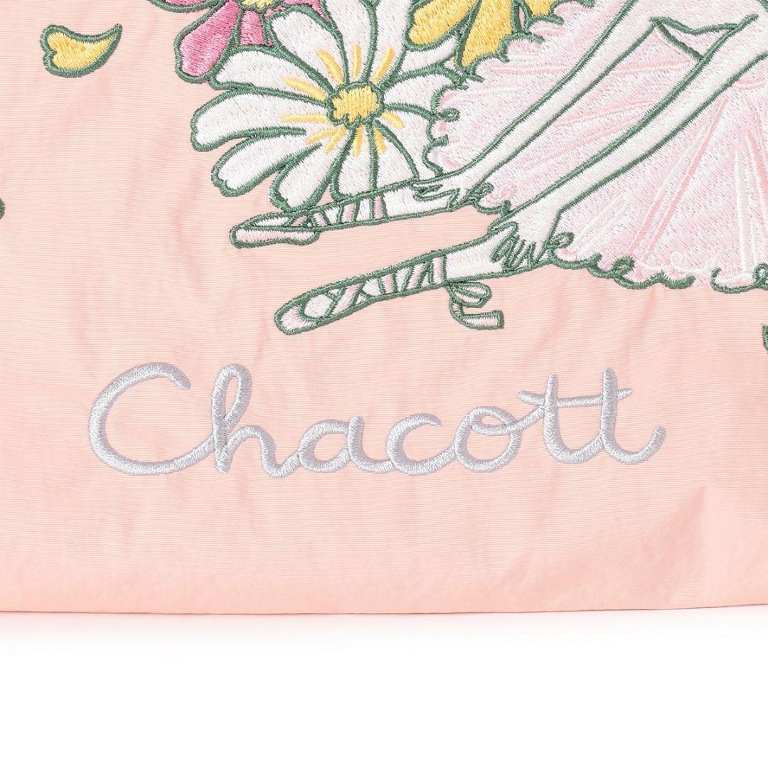 【新品】Ball＆Chain×チャコットフラワーポワントトートLサーモンピンク