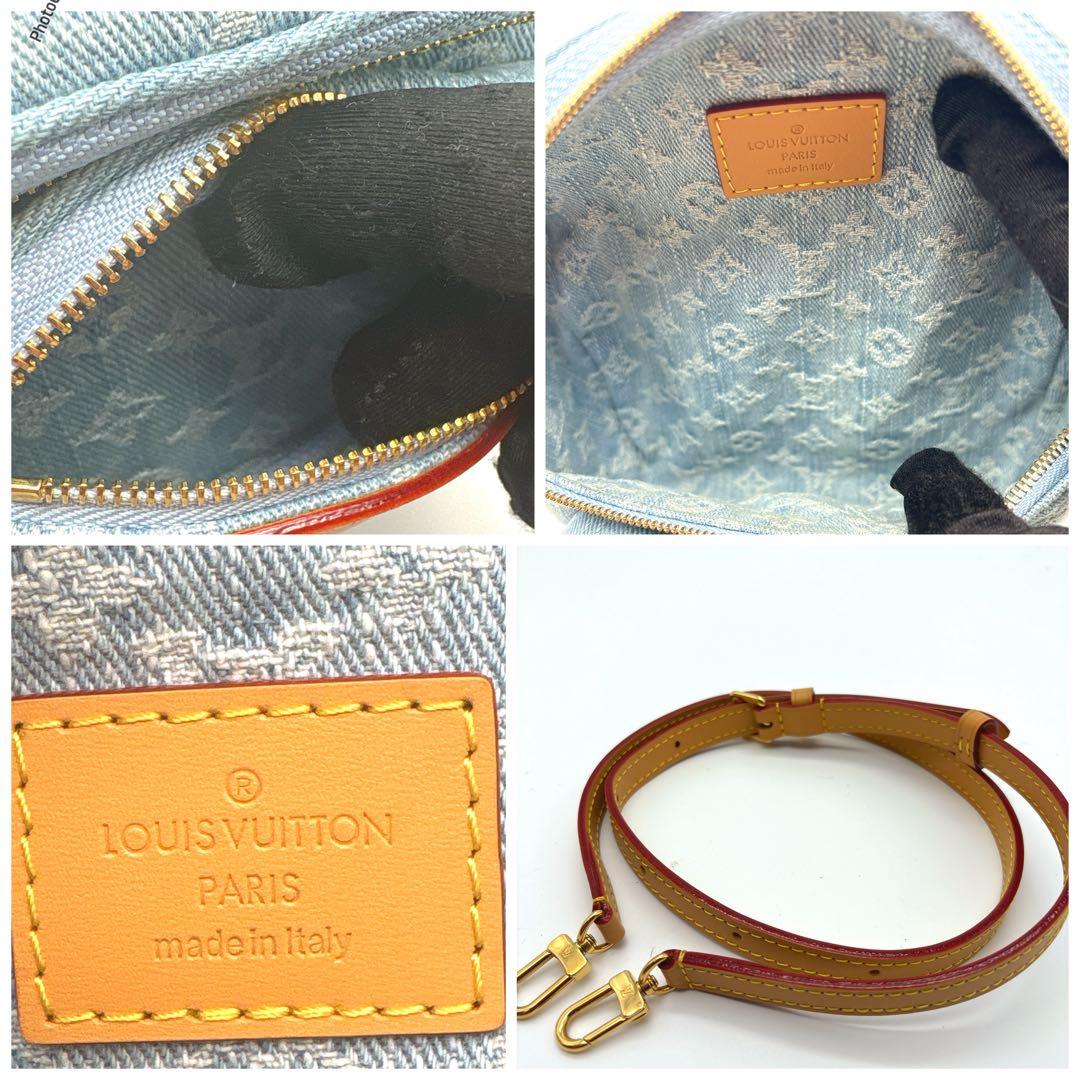 【極美品✨】激レアLOUIS VUITTONミニバムバッグ デニム スカイブルー