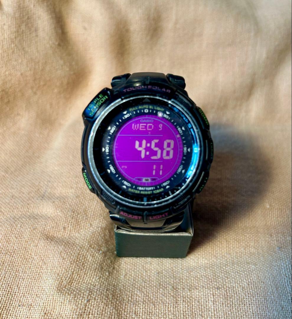 CASIO PROTREK デジタル時計 ソーラー充電式
