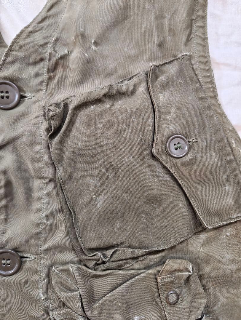 40s USミリタリー C-1ベスト 初期型 vintage ボロ