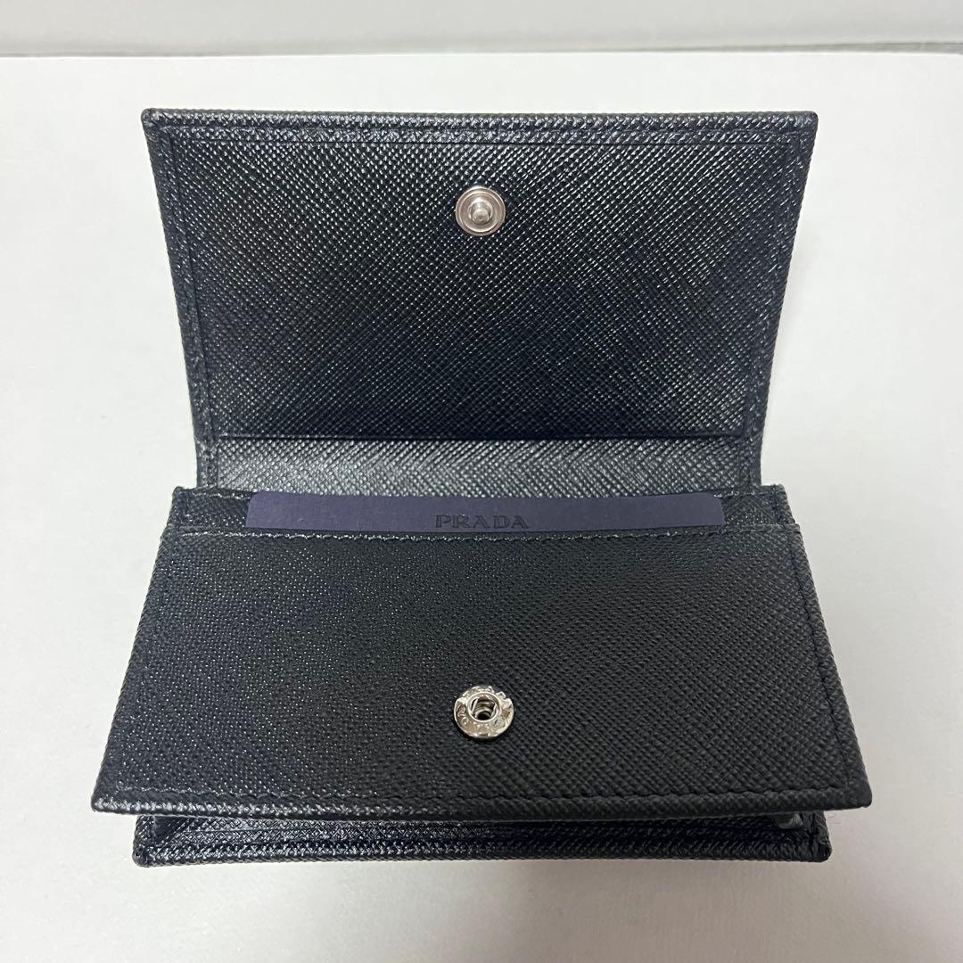 PRADA 名刺入れ 名刺ケース プラダ ブラック 1MC122 牛革