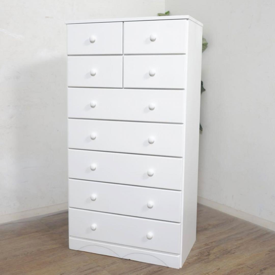 幅60cm【新品】桐製 チェスト シンプル　引出し9杯　ナチュラル　アウトレット