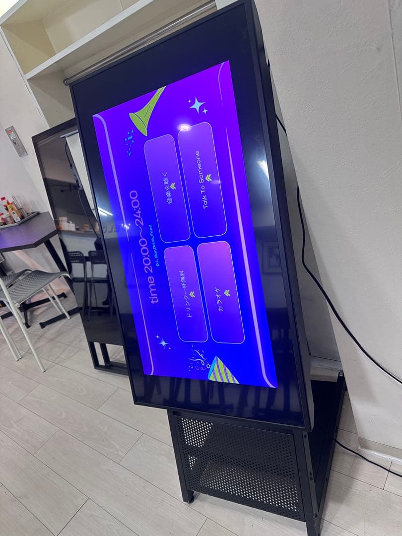 シャープ 43インチ-スタンドセット HW431業務用 電子看板 ディスプレイ