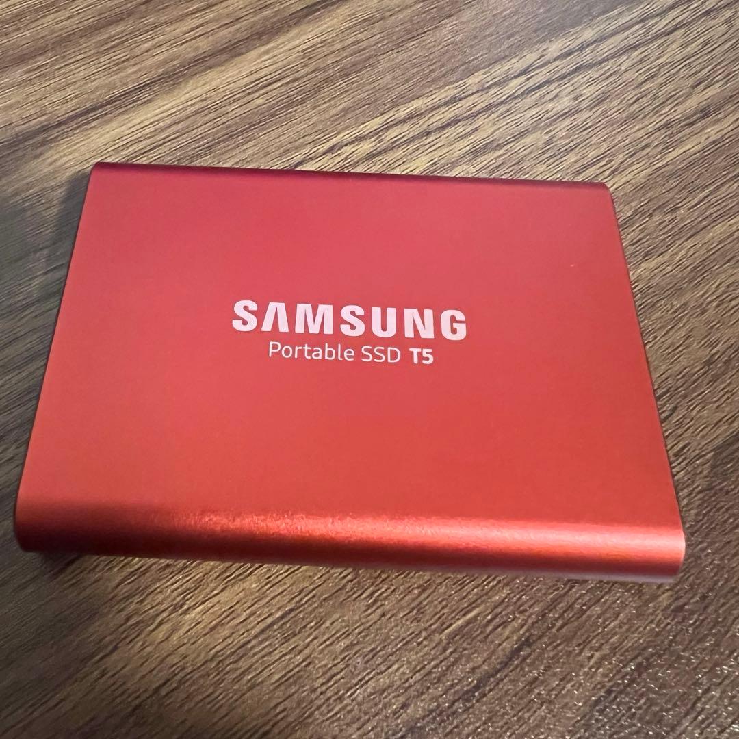 Samsung 外付けSSD T5 1TB 『MU-PA1T0R』限定 レッド